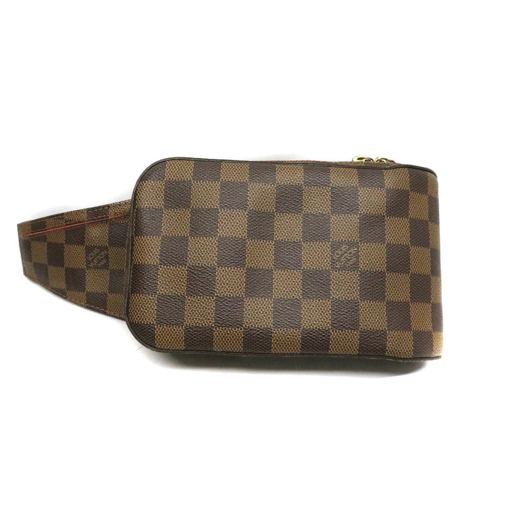 LOUIS VUITTON Geronimos Waist Clutch Body Bag Damier Ebene Brown